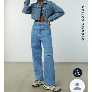 Oak and Fort Ripped Jeans